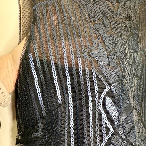 BCBGMaxazria | Caterina Navy Flapper Dress - XS - Picture 6 of 7